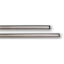 Barrette inox LH avec caoutchouc 25 cm