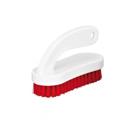 Brosse à ongles avec poignée rouge