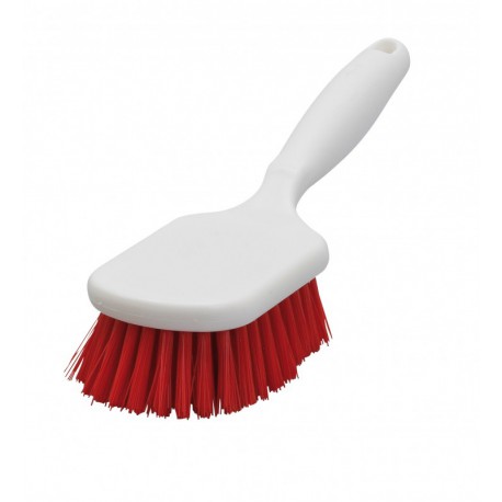 Brosse large manche court rouge